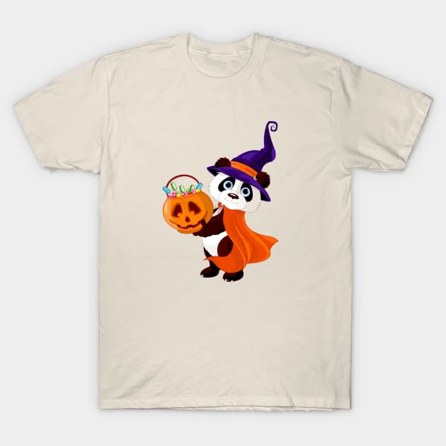 Panda Halloween Costume T-Shirt by JuanesArtShop